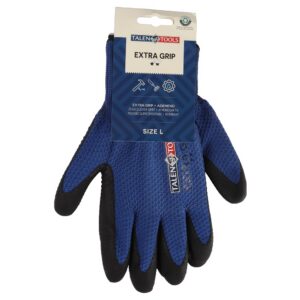 Werkhandschoen extra grip blauw maat L