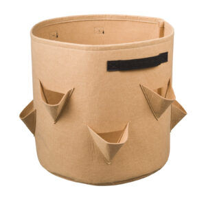 Aardbeien plantkweekzak beige