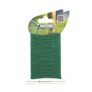 Jute bindtouw groen met ijzeren kern