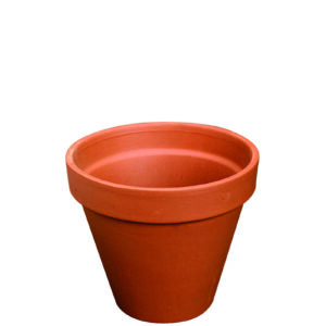 Terracotta bloempot rond Iterra 23x21 cm