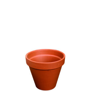 Terracotta bloempot rond Iterra 13x12 cm