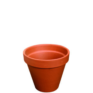Terracotta bloempot rond Iterra 17x15 cm