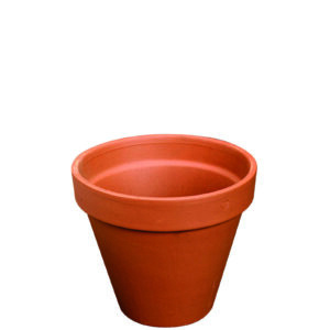 Terracotta bloempot rond Iterra 21x20 cm
