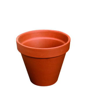 Terracotta bloempot rond Iterra 27x24 cm