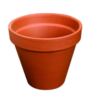 Terracotta bloempot rond Iterra 43x35 cm