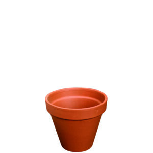Terracotta bloempot rond Iterra 11x10 cm