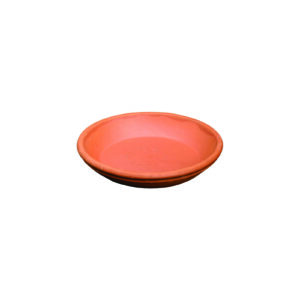 Terracotta onderschotel rond waterdicht 11 cm