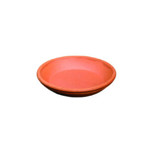 Terracotta onderschotel rond waterdicht 13 cm