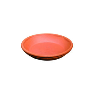 Terracotta onderschotel rond waterdicht 15 cm