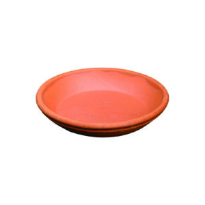 Terracotta onderschotel rond waterdicht 21 cm