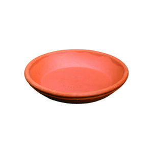 Terracotta onderschotel rond waterdicht 23 cm