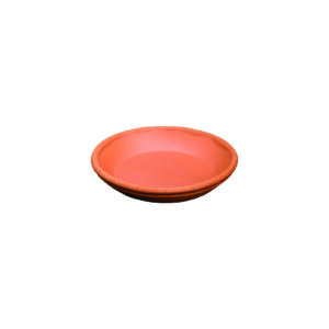 Terracotta onderschotel rond waterdicht 7 cm